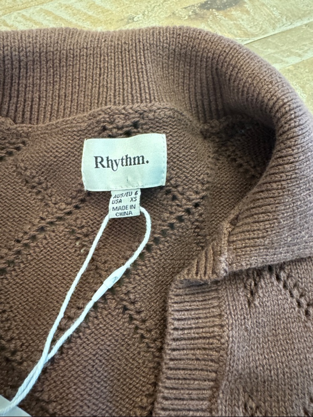 NWT Rhythm. Islander collared knit shirt - Picture 2 of 6